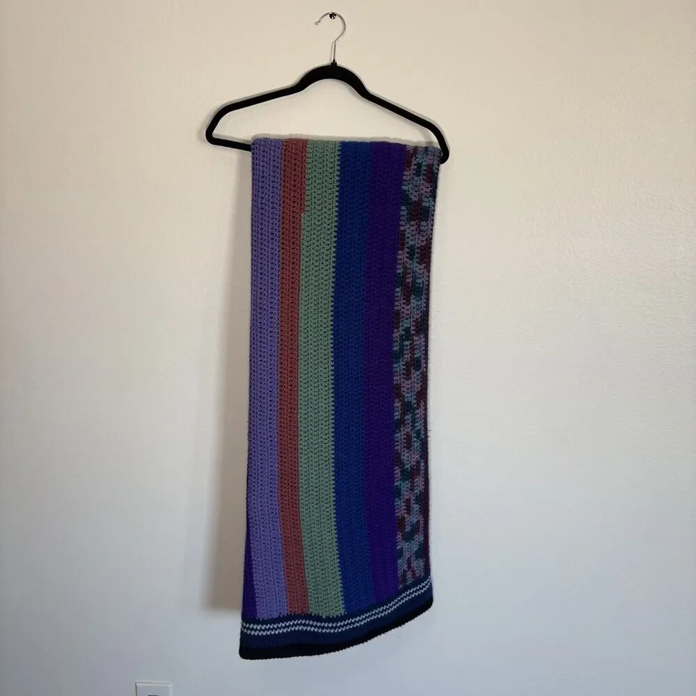 Handmade Crochet Blanket Throw 64